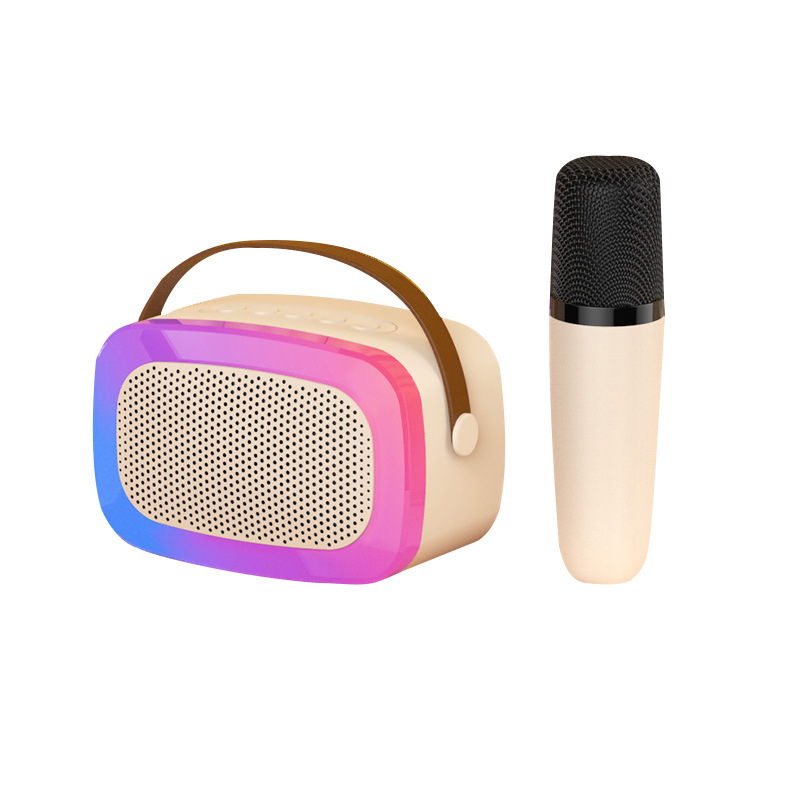 Kućni karaoke sustav sve-u-jednom Bluetooth zvučnik s bežičnim mikrofonom — Bluetooth 5.0, 5W, 100Hz-20kHz, SNR ≥85dB, domet 3 m