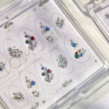 Tomoni Nakit za nokte od dijamanata – PET Materijal – Jednostavan Stil – Crtani Uzorak