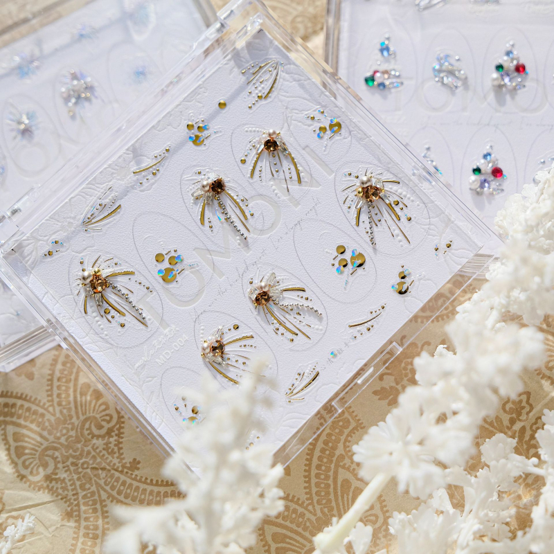 Tomoni Nakit za nokte od dijamanata – PET Materijal – Jednostavan Stil – Crtani Uzorak