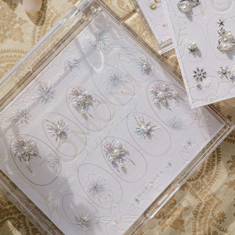 Tomoni Nakit za nokte od dijamanata – PET Materijal – Jednostavan Stil – Crtani Uzorak