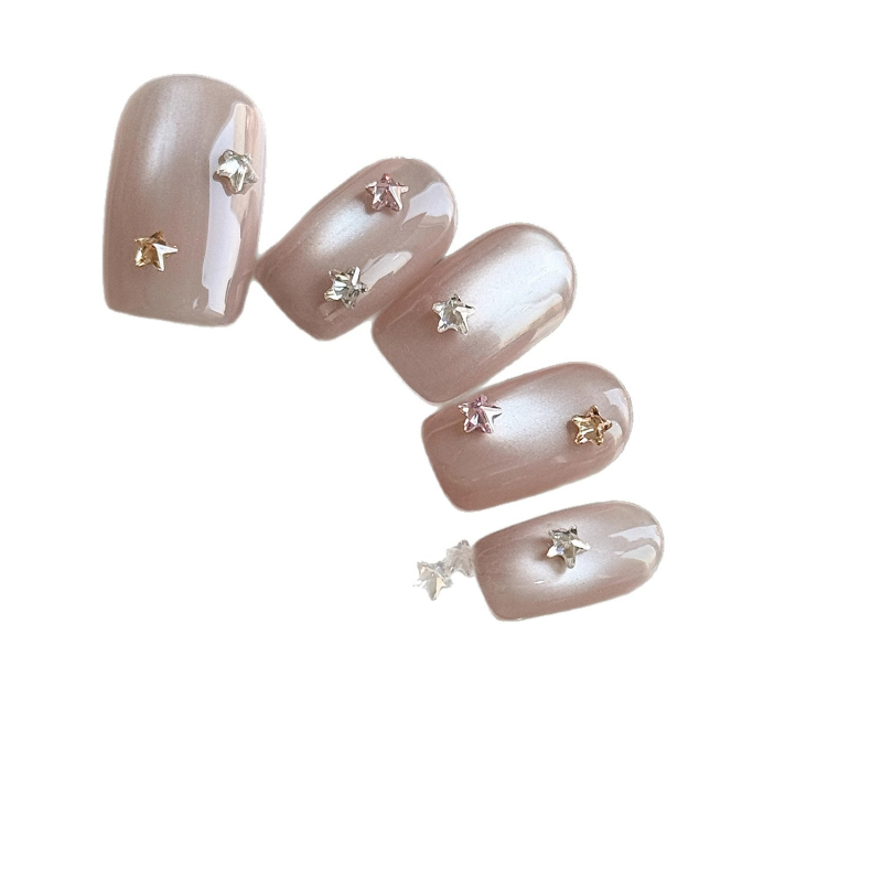 Decorațiuni pentru unghii – stele din plastic, 30 bucăți, stil simplu
