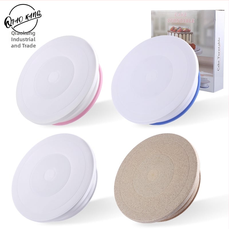 Въртяща се декорационна платформа за торти, кръгла, PP пластмаса, въведена през 2018