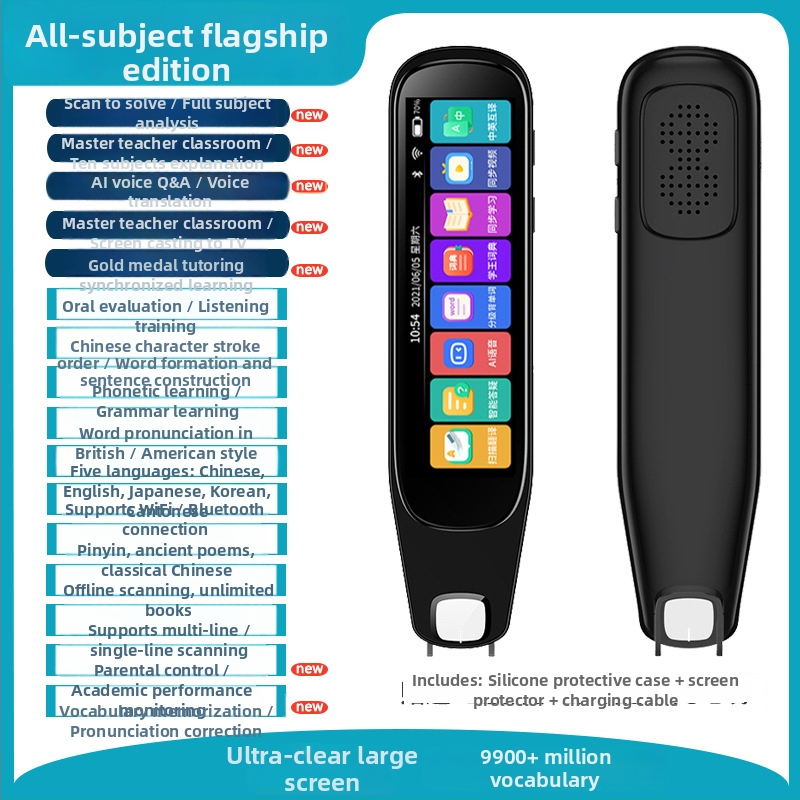 Alpha čitačka olovka s prijevodom i rječnikom – univerzalna, punjiva litijska baterija