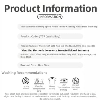 Sportska torbica za struk od Lycra, prozračna, vodootporna, ultralagana, s džepom za telefon