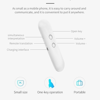 T4 Pametni Prevodni Olovka s AI Prevodom, Prevod Fotografija, Snimanje Prevoda, Suvremeni Prevod, Online Prevod za 131 Država, Bluetooth, Domet 10 m