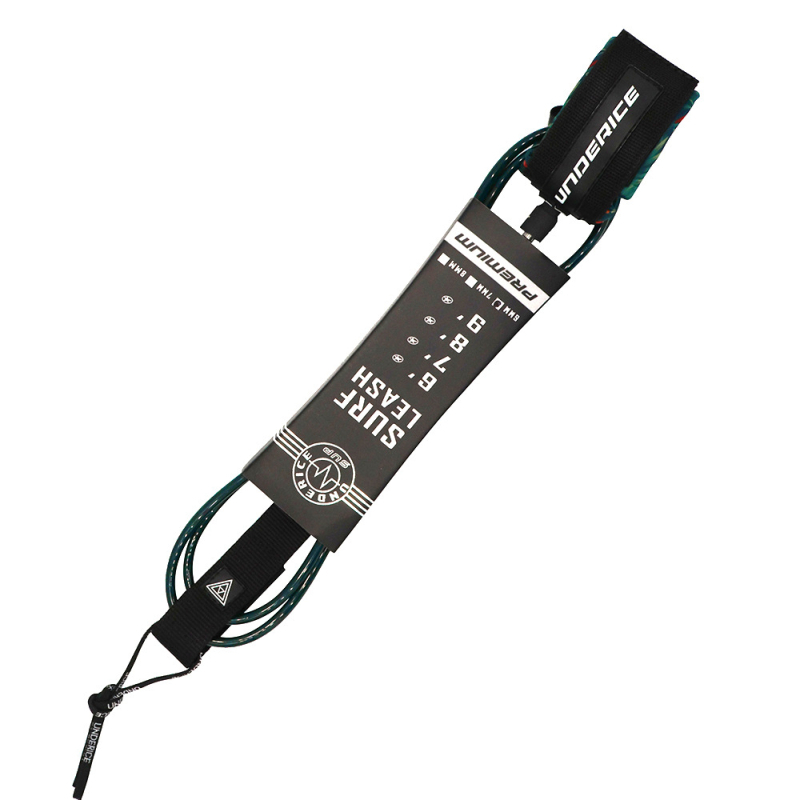 Under Ice TPU ανθεκτικό σε υδρόλυση σχοινί ποδιού για SUP, ενήλικες, περιστρεφόμενο σχοινί ασφαλείας