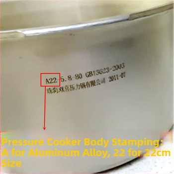 Univerzálny hliníkový tesniaci krúžok na tlakový hrniec, model 24, kompatibilný s hrncami s dvojitým dnom