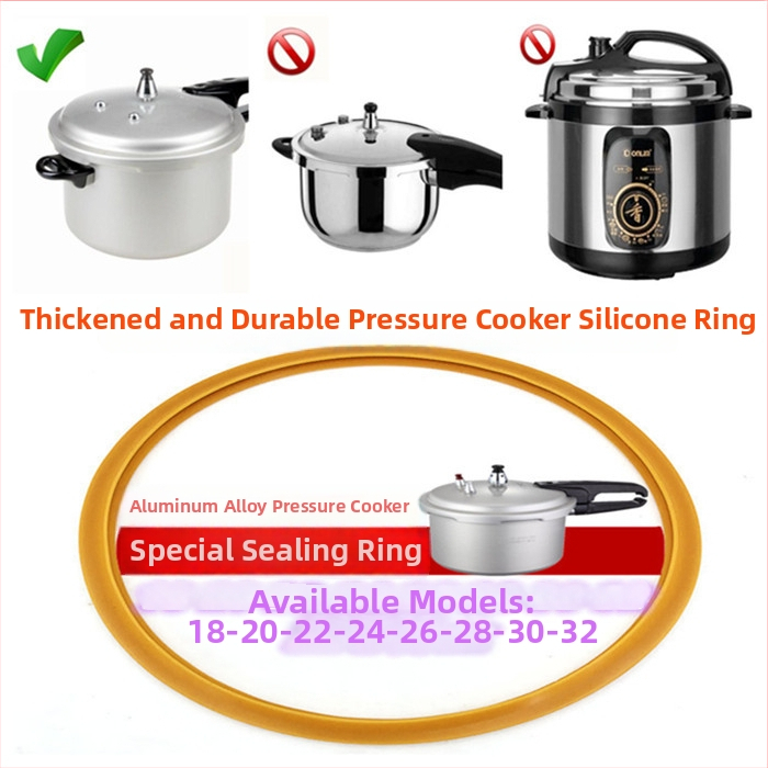 Univerzálny hliníkový tesniaci krúžok na tlakový hrniec, model 24, kompatibilný s hrncami s dvojitým dnom
