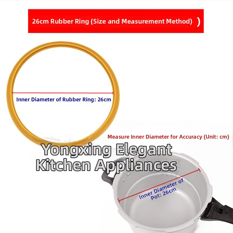 Univerzálny hliníkový tesniaci krúžok na tlakový hrniec, model 24, kompatibilný s hrncami s dvojitým dnom