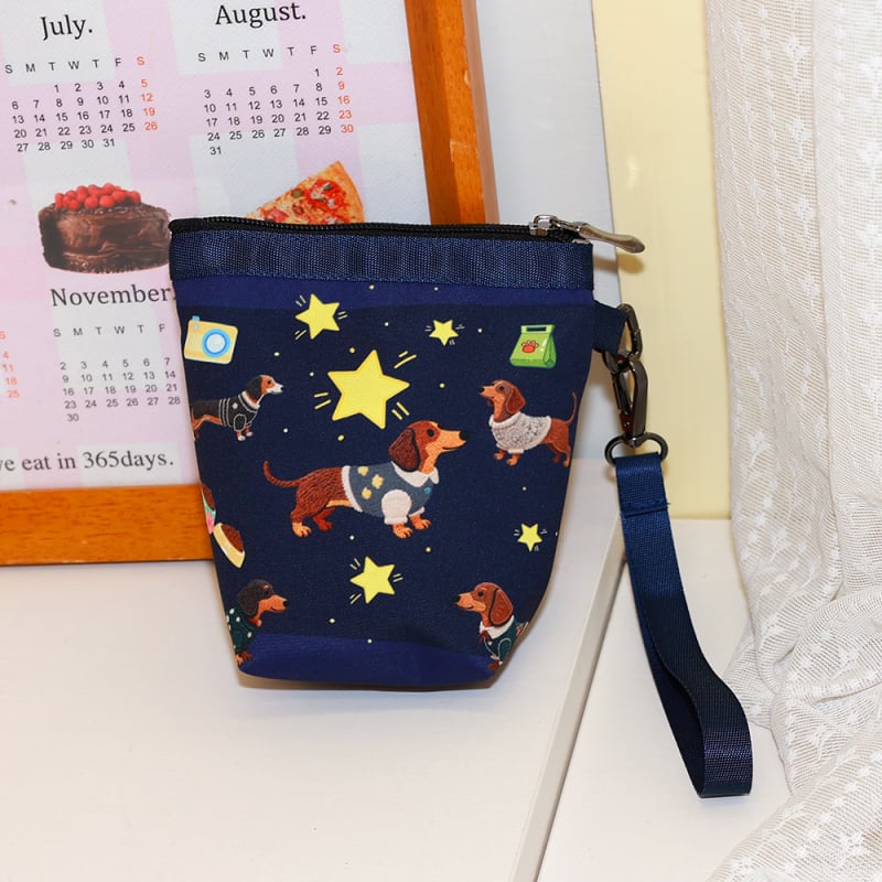 Leopárd mintás mini aprópénztárca Oxford anyagból, városi egyszerű stílus, vízálló, 2025 ősz