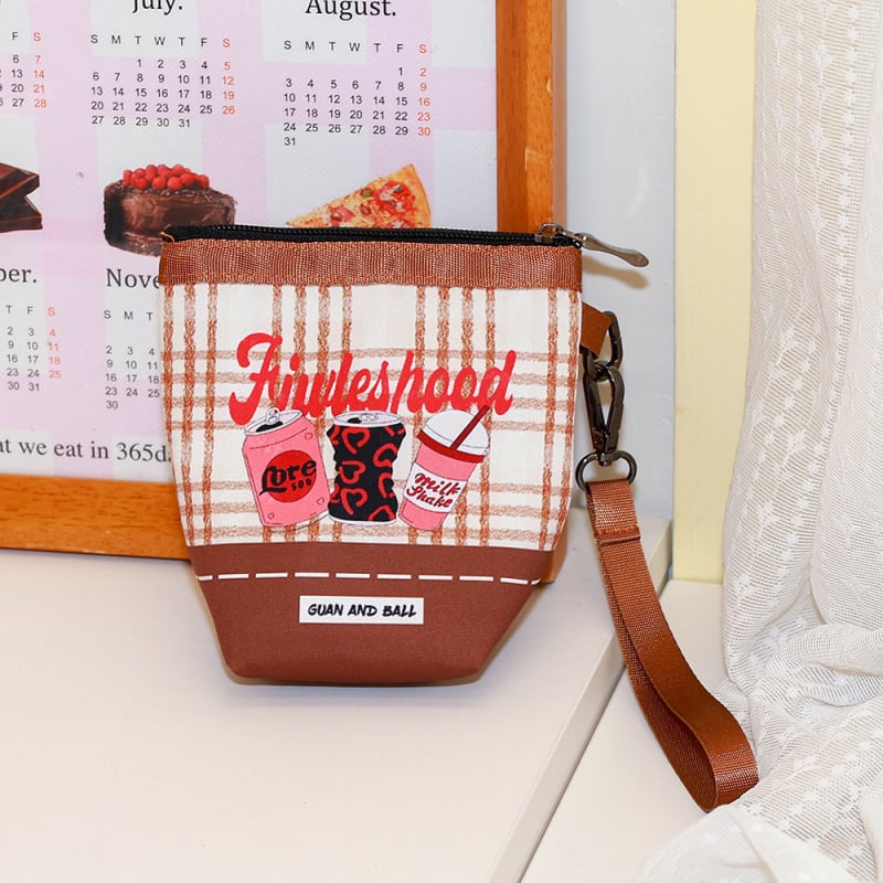 Leopárd mintás mini aprópénztárca Oxford anyagból, városi egyszerű stílus, vízálló, 2025 ősz