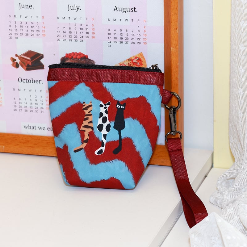 Leopárd mintás mini aprópénztárca Oxford anyagból, városi egyszerű stílus, vízálló, 2025 ősz