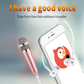 Karaoke mikrofon za mobitel s 3,5 mm priključkom – omjer signala i šuma ≥70 dB, snaga 0,05 W, bez baterije ugradnje, predstavljen 2015.