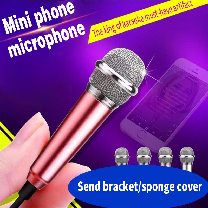 Karaoke mikrofon za mobitel s 3,5 mm priključkom – omjer signala i šuma ≥70 dB, snaga 0,05 W, bez baterije ugradnje, predstavljen 2015.