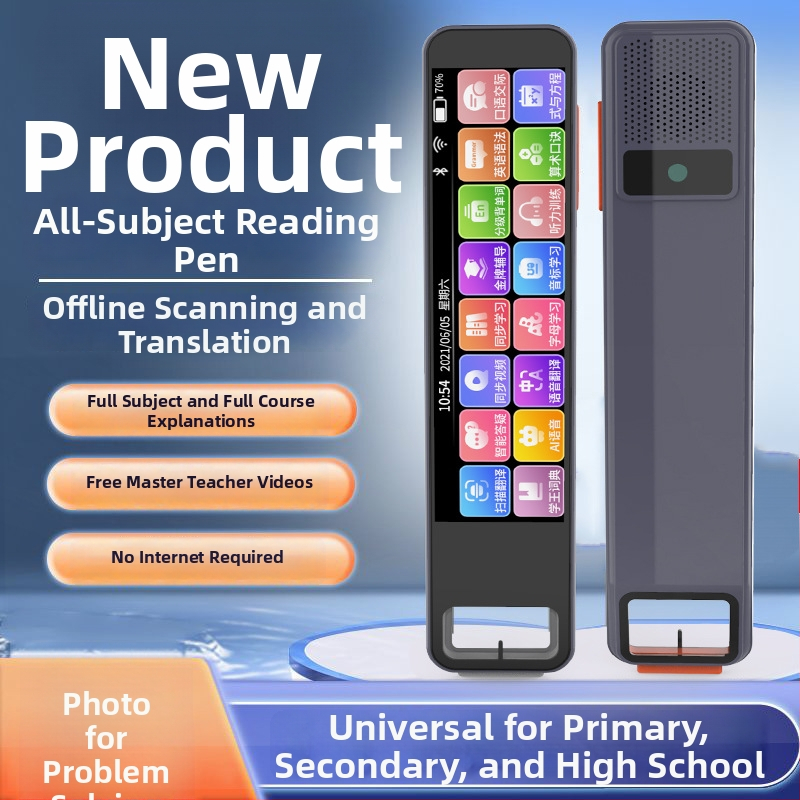 AI olovka za čitanje i prevođenje uz rječnik, model A22, 5V, punjiva litijska baterija, plastično kućište