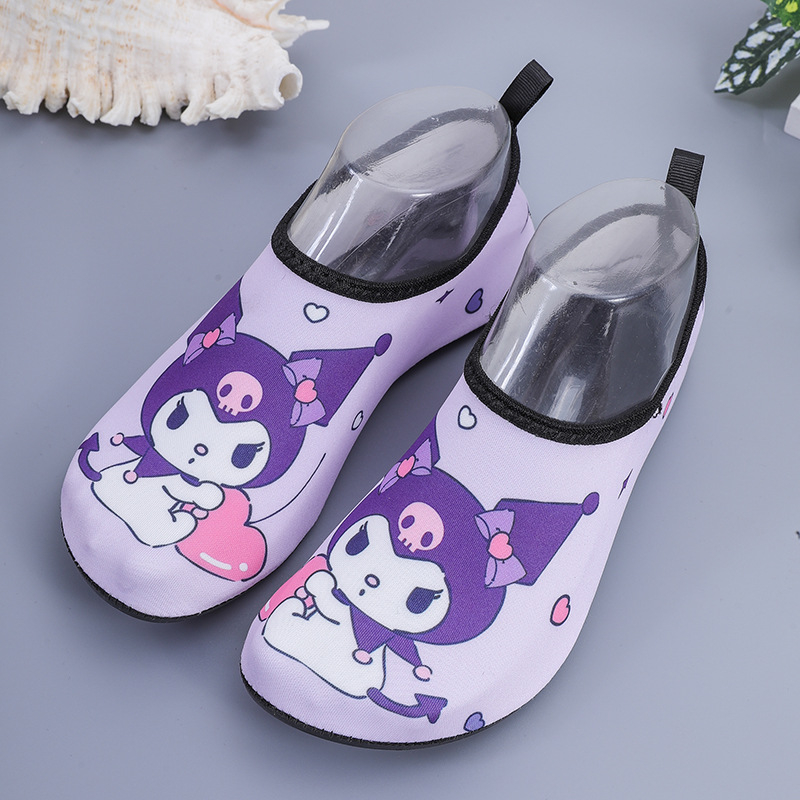 Παιδικά παπούτσια παραλίας για κολύμβηση και βαδίσματα σε ποτάμι — αντιολισθητική σόλα από καουτσούκ, επάνω μέρος από Lycra, γρήγορο στέγνωμα, χαμηλό προφίλ