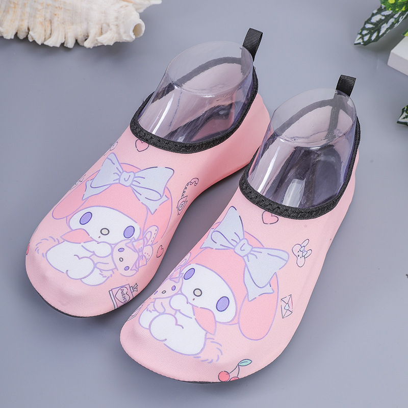 Παιδικά παπούτσια παραλίας για κολύμβηση και βαδίσματα σε ποτάμι — αντιολισθητική σόλα από καουτσούκ, επάνω μέρος από Lycra, γρήγορο στέγνωμα, χαμηλό προφίλ