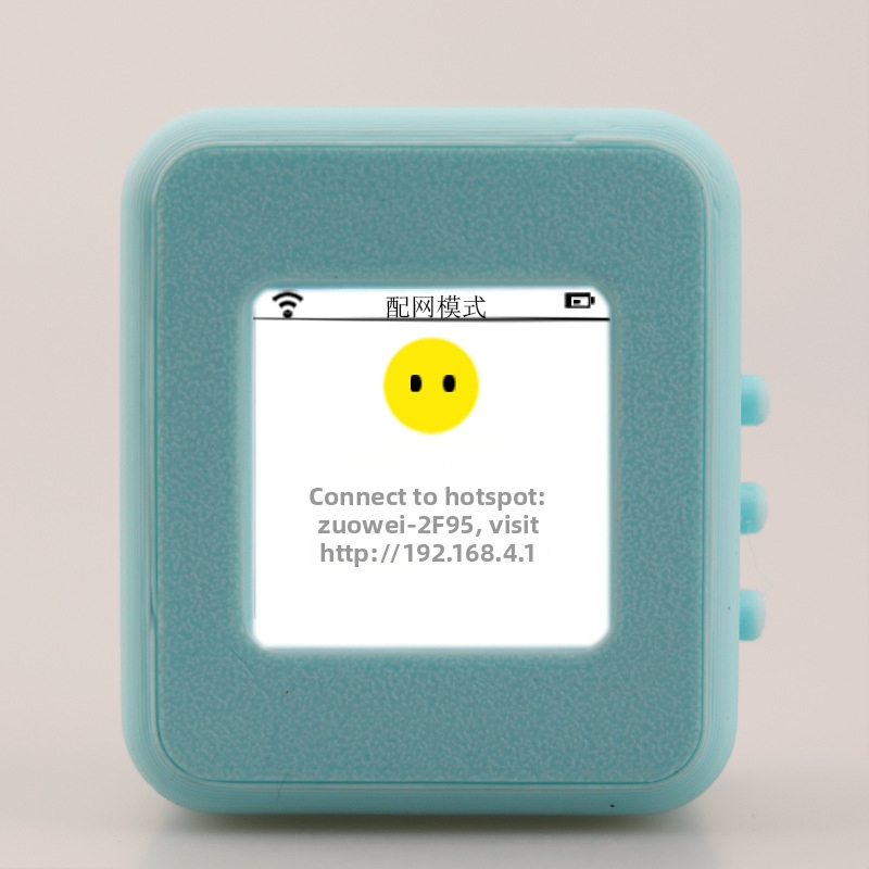 AI dialógový robot v darčekovej sade, verzia 3.0; hlasové prebudenie s vlastnými budíkmi; materiál 3D tlač; slúchadlový jack + otočný displej ovlávaný hlasom; batéria 1200 mAh