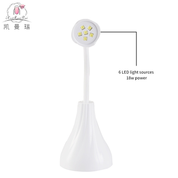 Rose lámpa körmöknek — japán stílusú, újratölthető, hordozható, géllakkhoz (Márka Caymanry, Modell Rose lamp)