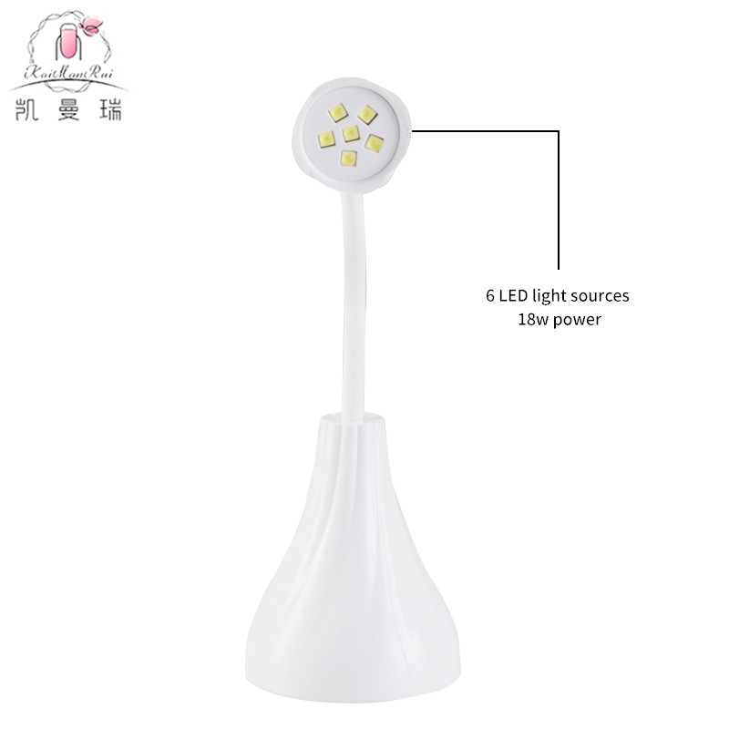 Rose lámpa körmöknek — japán stílusú, újratölthető, hordozható, géllakkhoz (Márka Caymanry, Modell Rose lamp)
