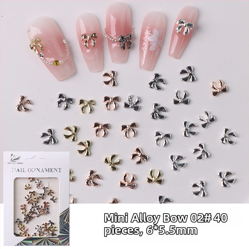 Nechtový doplnok s motívom mašličky a motýľa, séria Alloy Butterfly, zliatina, licencovaná súkromná značka.
