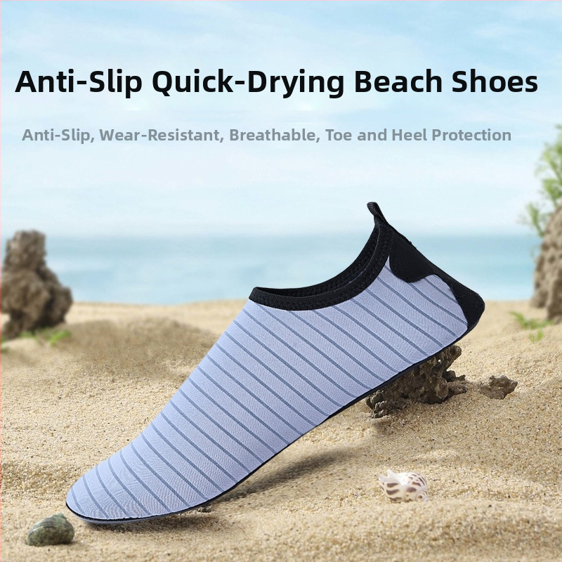 Υδάτινα Παπούτσια για Ενήλικες – Unisex για Παραλία και Διαδρομές σε Ποτάμια, Πάνω μέρος από Λύκρα ελαστικό ύφασμα, Εσωτερικό από Δίκτυο, Αντιολισθητική Καουτσούκ Πέλμα, Σόλα από Θερμοπλαστικό Ελαστομερή