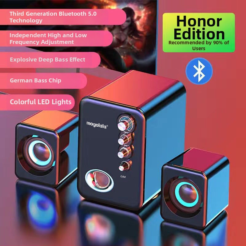 PC stolný reproduktor so subwooferom, 2.1 kanály, vysoká kvalita zvuku