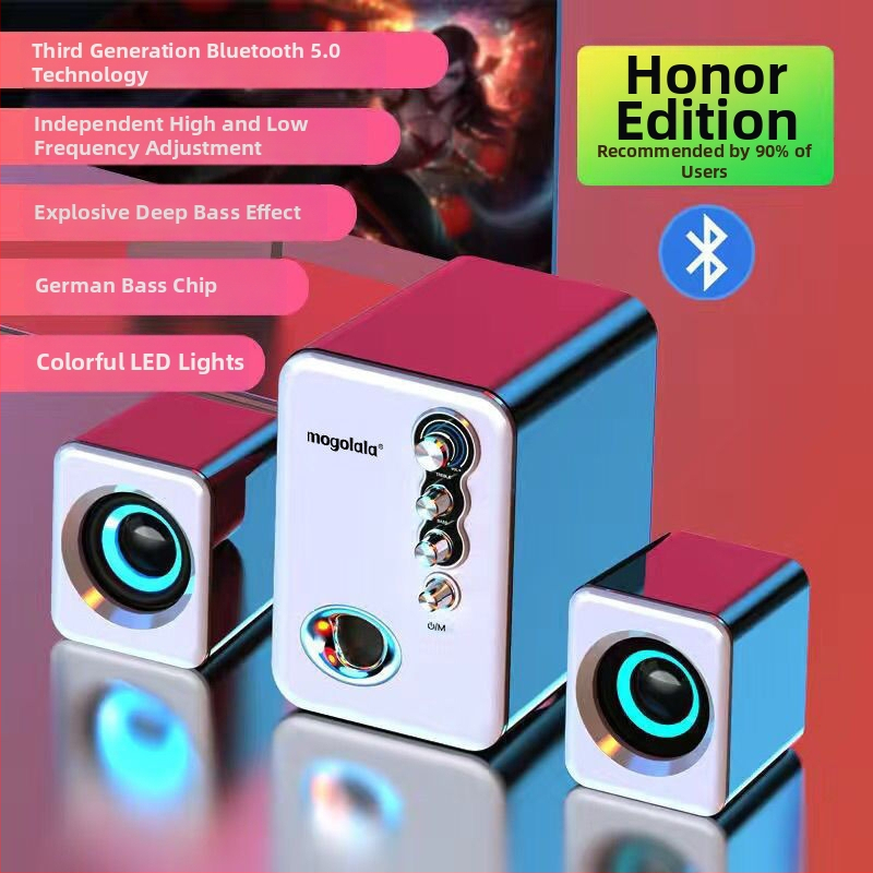 PC stolný reproduktor so subwooferom, 2.1 kanály, vysoká kvalita zvuku