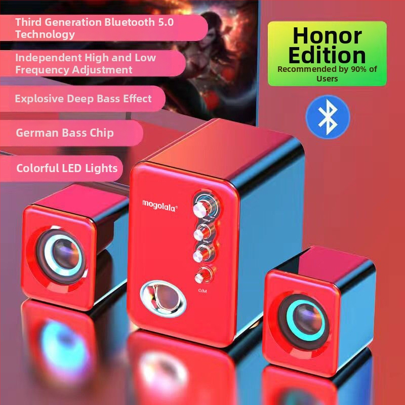 PC stolný reproduktor so subwooferom, 2.1 kanály, vysoká kvalita zvuku