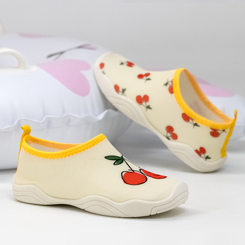 Παιδικά υδάτινα παπούτσια για πεζοπορίες σε ποτάμια και στην παραλία — ανάπνευστη επάνω με Lycra, πολυεστερική επένδυση, αντιολισθητική σόλα καουτσούκ (TPR)