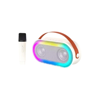 Boxă Bluetooth portabilă pentru karaoke cu microfon încorporat — Bluetooth 5.3, 10W, baterie internă 2000-4000mAh, răspuns în frecvențe 20Hz-20kHz, autonomie 3-6h