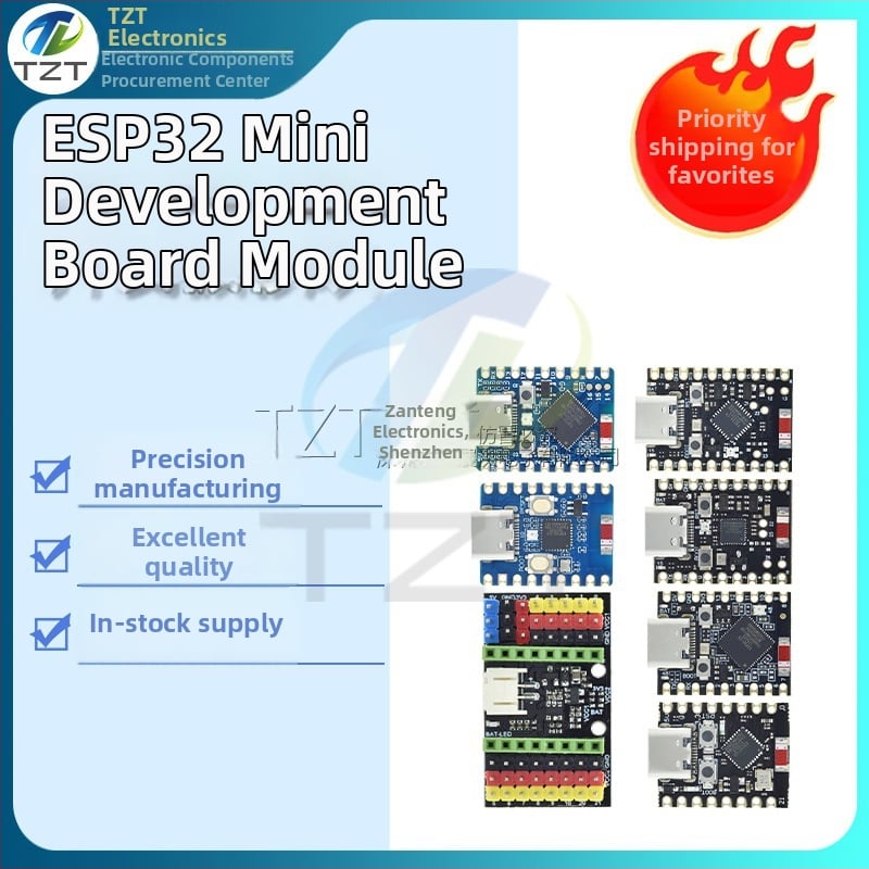 ESP32 Mini razvojna ploča modul – SuperMini/ZERO IoT S3/C3/C6/H2 Bluetooth i WiFi; Brojevi proizvoda: I02-19, I03-10, I03-11, I05-05, I09-03, M11-04, Q0; Značka TZT teng; Industrijska primjena