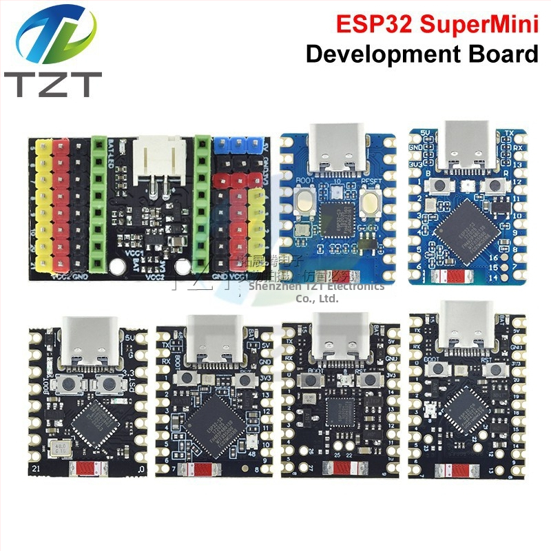 ESP32 Mini razvojna ploča modul – SuperMini/ZERO IoT S3/C3/C6/H2 Bluetooth i WiFi; Brojevi proizvoda: I02-19, I03-10, I03-11, I05-05, I09-03, M11-04, Q0; Značka TZT teng; Industrijska primjena