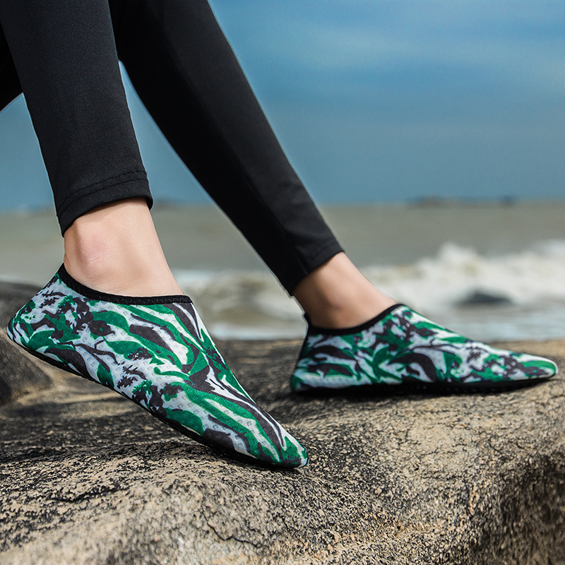 Παπούτσια για νερό με Lycra Stretch Fabric, αντιολισθητική εξωτερική σόλα από καουτσούκ, μεσαία σόλα από καουτσούκ για εξωτερική χρήση