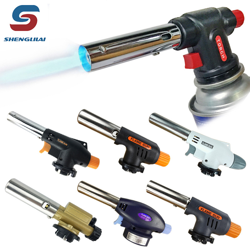 San Lilai Prijenosni plamenik na plin – elektroničko paljenje, butan, kazetni spremnik, za roštilj