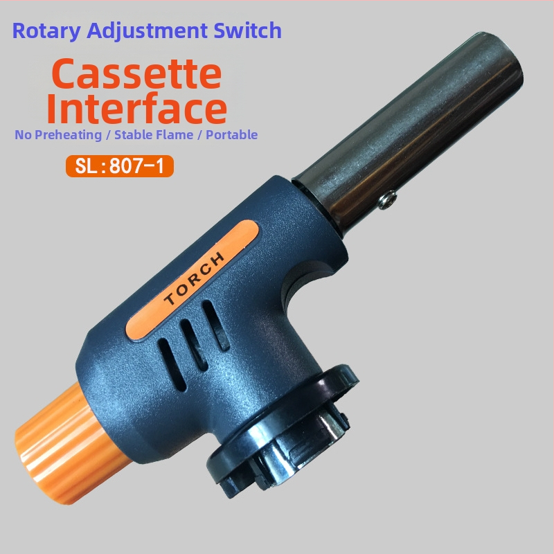San Lilai Prijenosni plamenik na plin – elektroničko paljenje, butan, kazetni spremnik, za roštilj