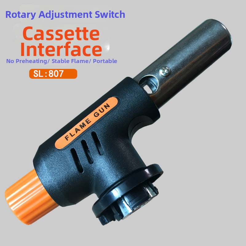 San Lilai Prijenosni plamenik na plin – elektroničko paljenje, butan, kazetni spremnik, za roštilj