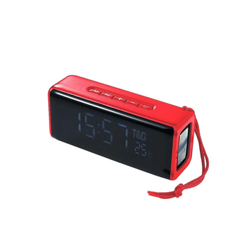 Ceas de noptieră cu încărcător wireless și difuzor Bluetooth – Bluetooth 5.0, 2 difuzoare, baterie încorporată 1000–1200mAh, putere 10W, rază 10 m