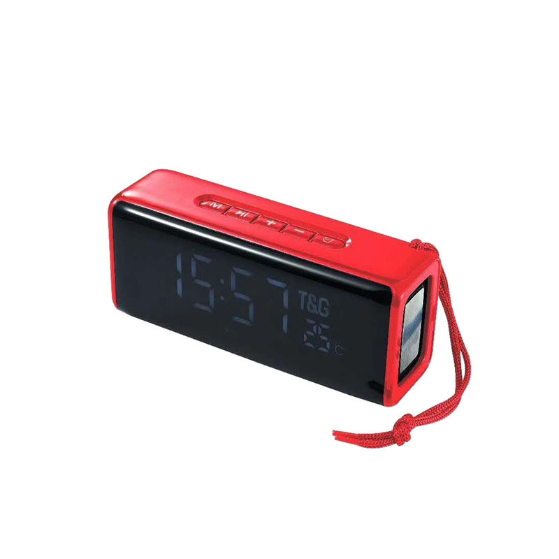 Ceas de noptieră cu încărcător wireless și difuzor Bluetooth – Bluetooth 5.0, 2 difuzoare, baterie încorporată 1000–1200mAh, putere 10W, rază 10 m