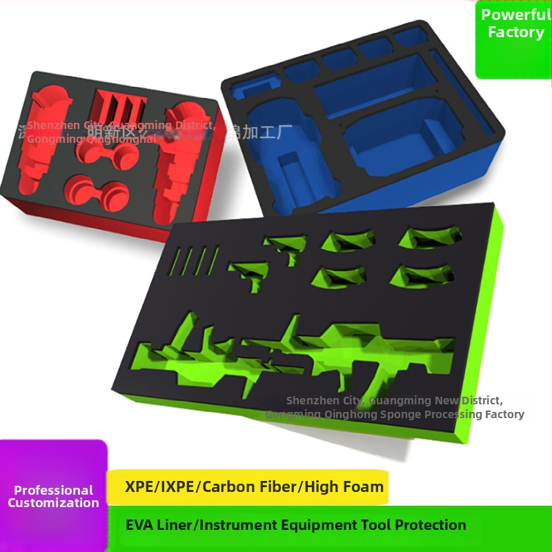 Tavă interioară cu inserție EVA pentru cutii din aluminiu de aviație, drone și echipament – gravură CNC, personalizabilă după desene și mostre; amortizare a șocurilor, rezistență la uzură