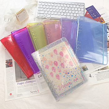 Дневник за водене на записи с PVC корица, свободно подвързан, креативен стил, 1–50 страници
