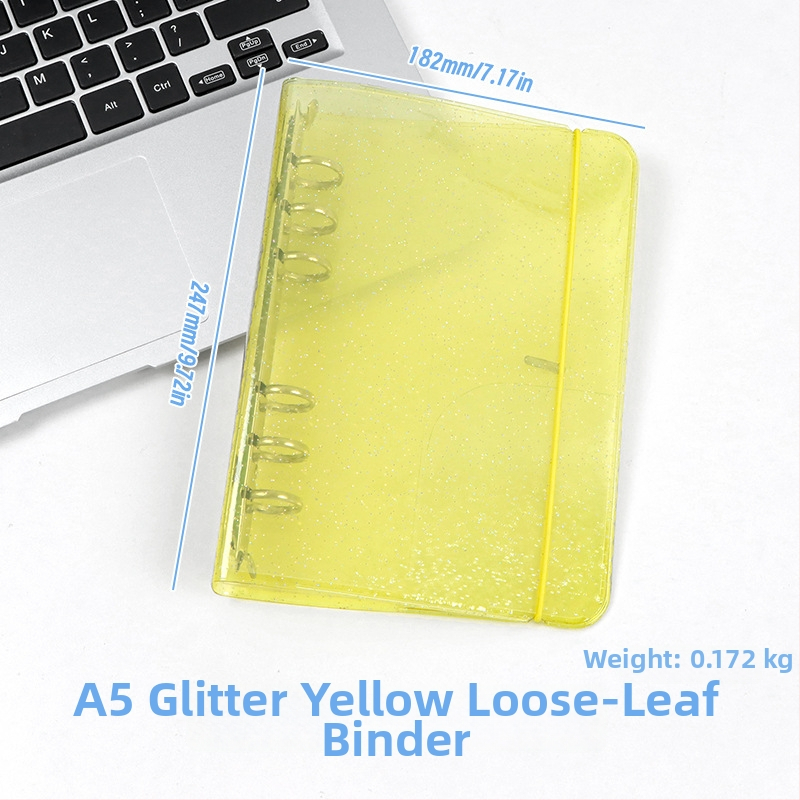 Дневник за водене на записи с PVC корица, свободно подвързан, креативен стил, 1–50 страници