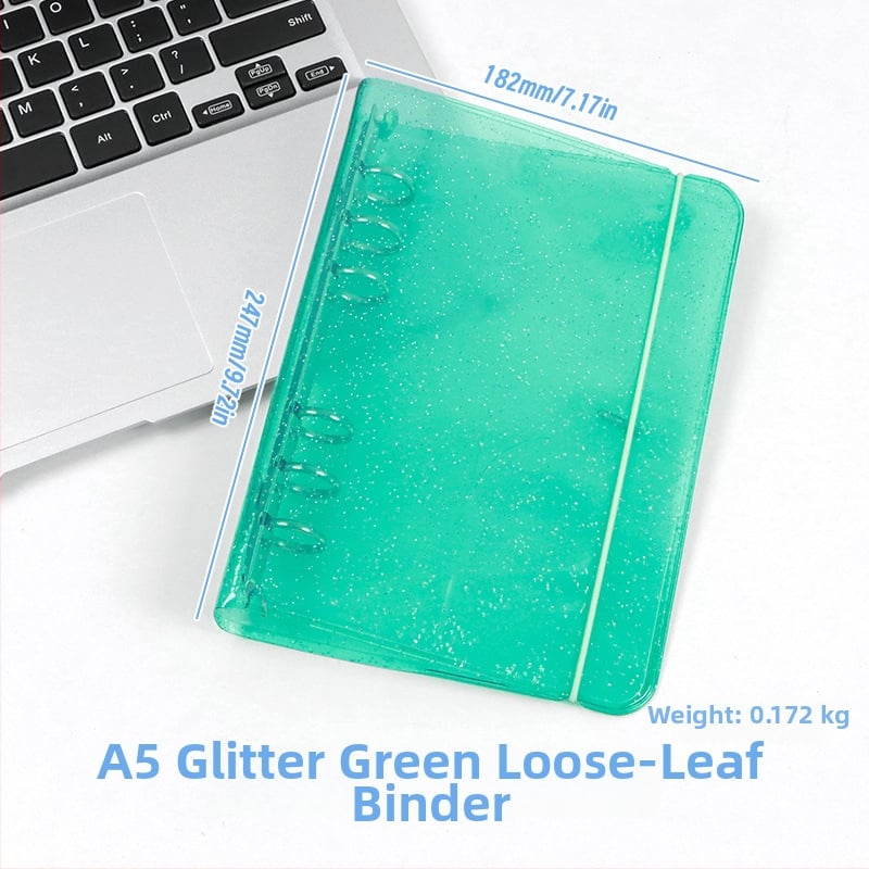 Дневник за водене на записи с PVC корица, свободно подвързан, креативен стил, 1–50 страници