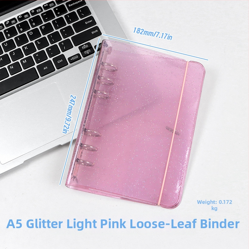 Дневник за водене на записи с PVC корица, свободно подвързан, креативен стил, 1–50 страници