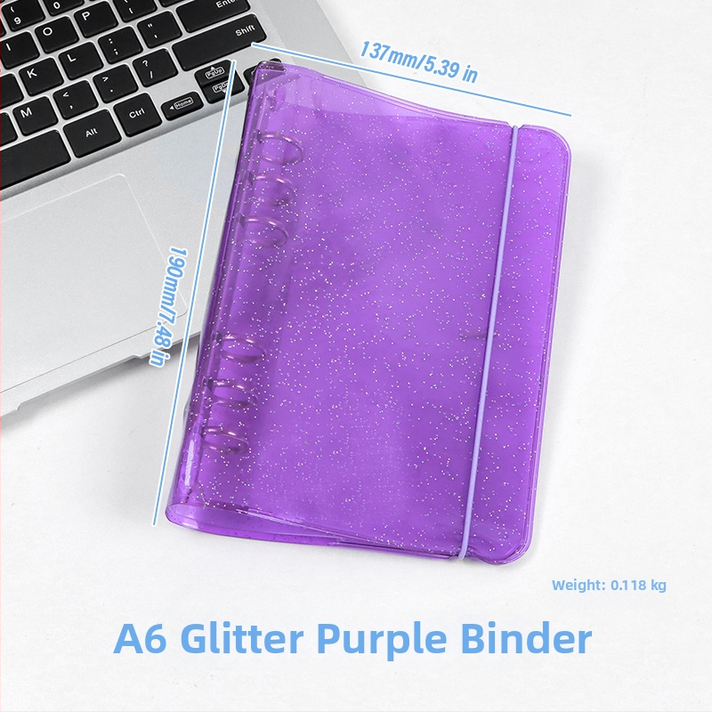 Дневник за водене на записи с PVC корица, свободно подвързан, креативен стил, 1–50 страници