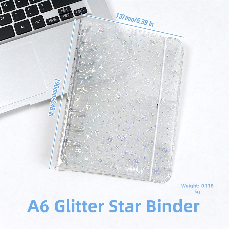 Дневник за водене на записи с PVC корица, свободно подвързан, креативен стил, 1–50 страници