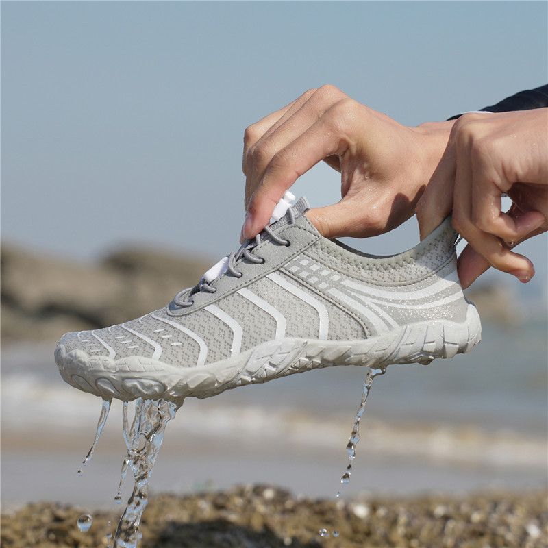 Υποδήματα Νερού για Σέρφινγκ και Κολύμβηση – Αντιολισθητική Σόλα, Γρήγορο Στέγνωμα, Δέσιμο από Μπροστά, Άνω τμήμα από Δίκτυ με Ύφανση, EVA Μεσαία Σόλα