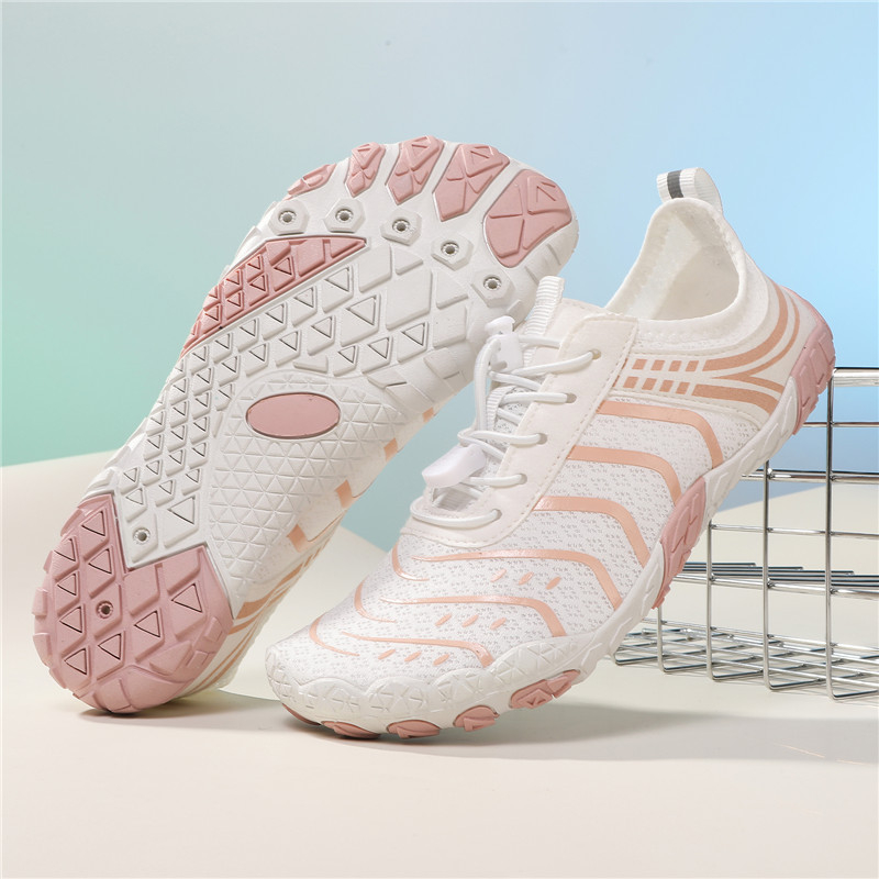 Υποδήματα Νερού για Σέρφινγκ και Κολύμβηση – Αντιολισθητική Σόλα, Γρήγορο Στέγνωμα, Δέσιμο από Μπροστά, Άνω τμήμα από Δίκτυ με Ύφανση, EVA Μεσαία Σόλα