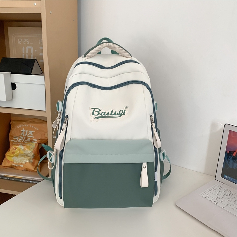 Unisex ruksak od najlona, prozračan, vodootporan i ultralak, naramenice s zračnim jastučićima za školu