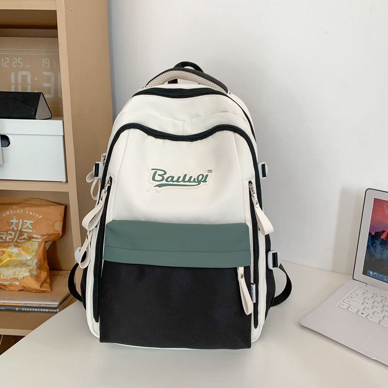 Unisex ruksak od najlona, prozračan, vodootporan i ultralak, naramenice s zračnim jastučićima za školu